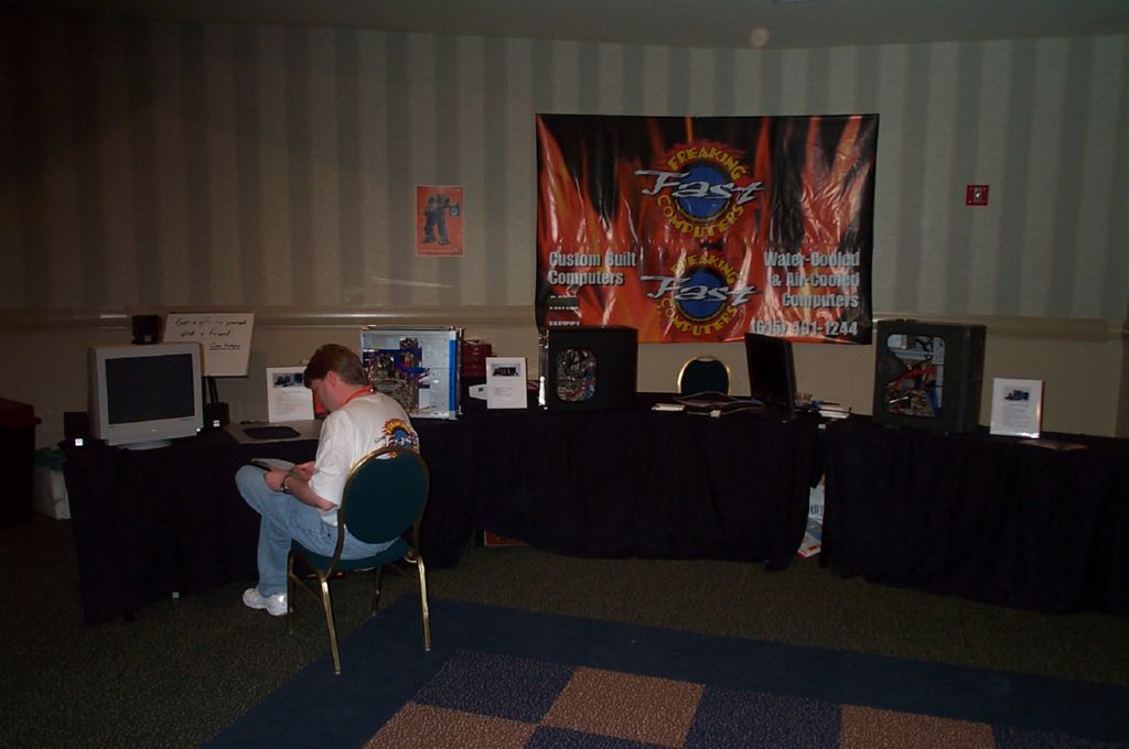 Freaking Fast computers booth